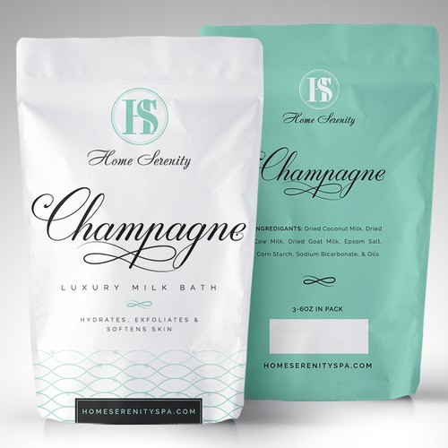 Home packaging with the title 'package and Logo design'