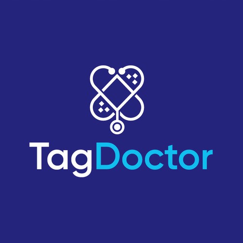 Patient logo with the title 'TagDoctor - Logo Design'