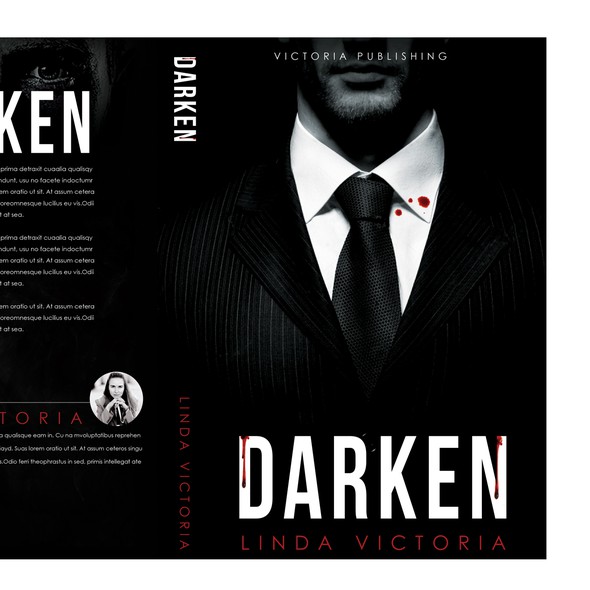 Bloody design with the title 'Thriller book cover'