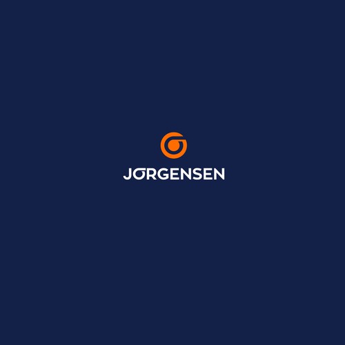 Solar energy logo with the title 'Jorgensen'
