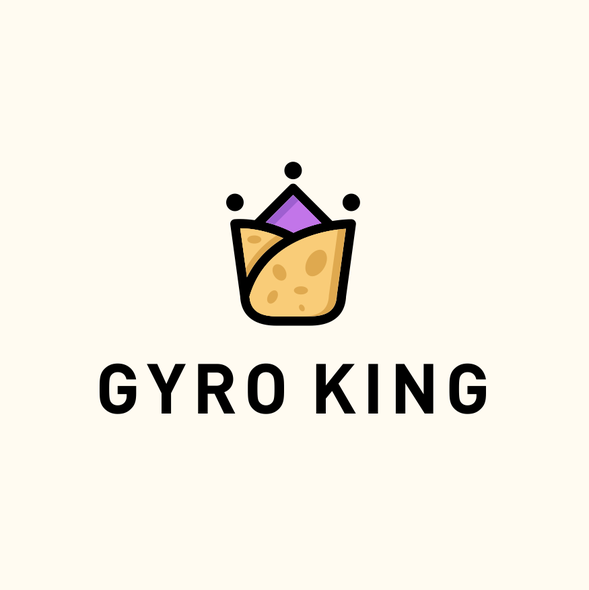 King design with the title 'Gyros + crown'