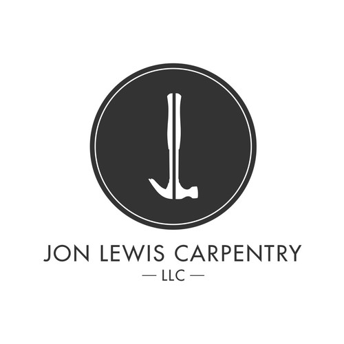 Carpentry logo with the title 'Jon Lewis Carpentry Logo'