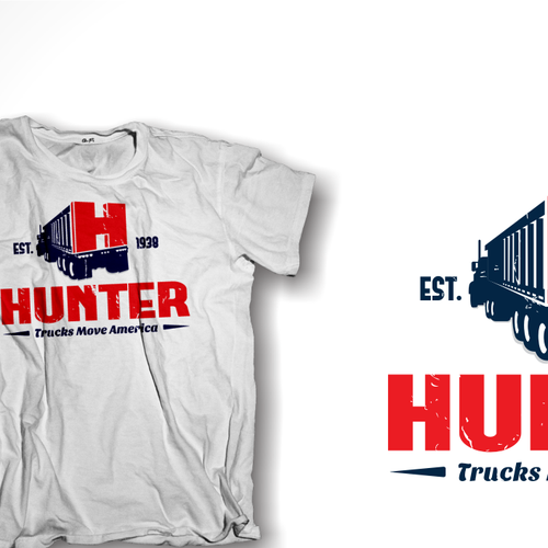 Truck logo with the title 'Create the next logo for Hunter'