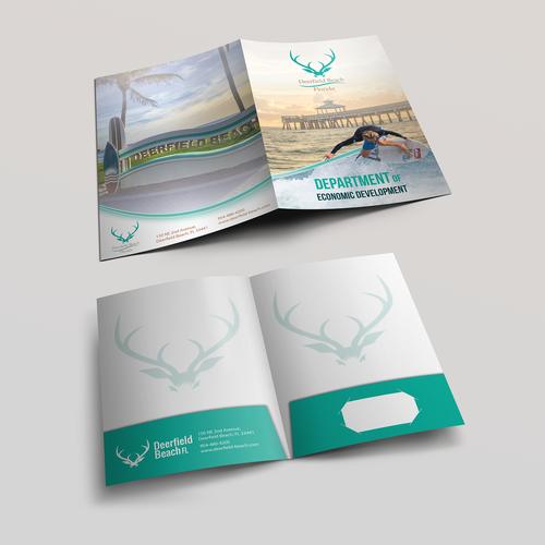 Attractive design with the title 'Presentation Folder'