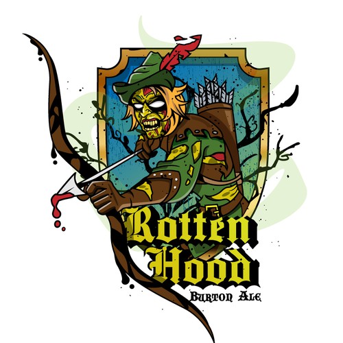 Archer logo with the title 'Mascot Logo for a New Ale'