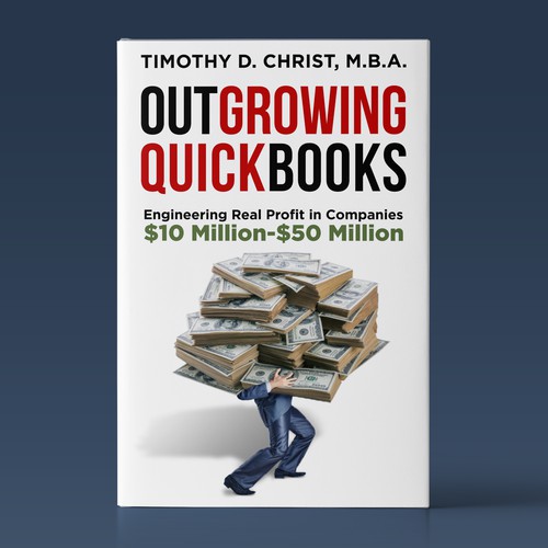 Business book cover with the title 'OUTGROWING QUICKBOOKS'