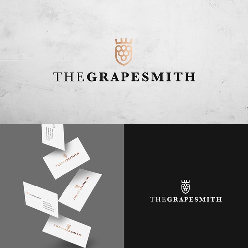 Serif brand with the title 'Logo CI Konzept für The Grapesmith'