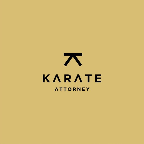 Law firm brand with the title 'Karate Attorney'