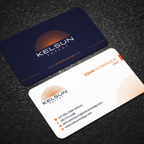 Name card design with the title 'Solar Energy Business card'