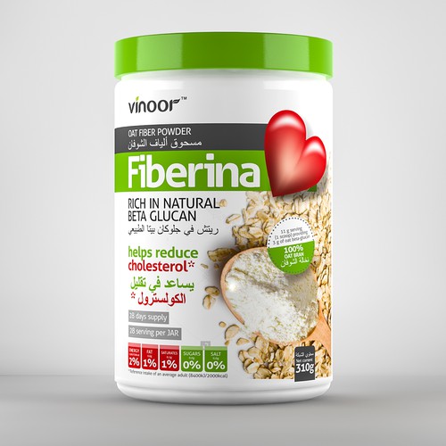 Retail label with the title 'Premium label design for a Healthy powder product'