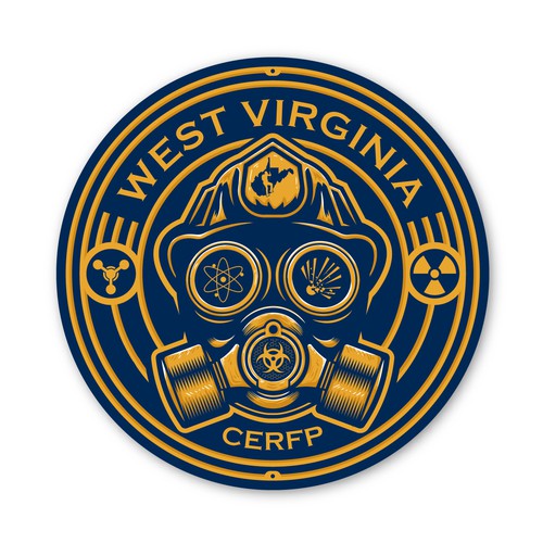 National design with the title 'West Virginia CERFP'