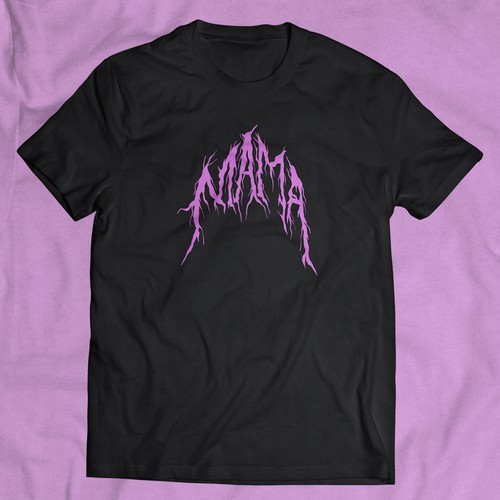 Band t-shirt with the title 'Mama Metal Lovers'