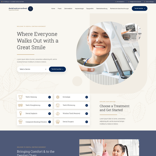 Happy — modern website from scratch for the dental company