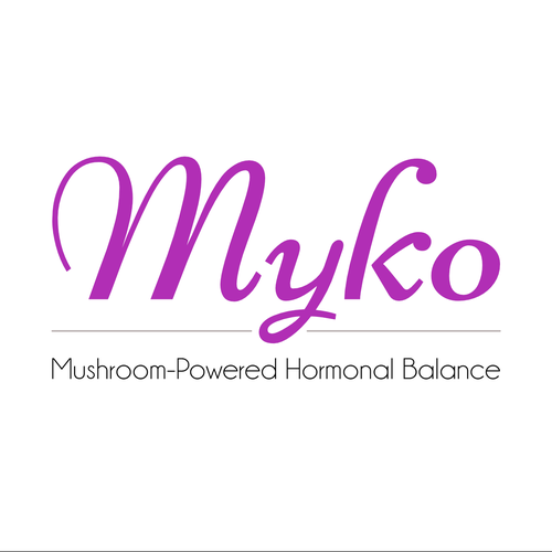 Disease awareness logo with the title 'Logo design for a women hormonal treatment'