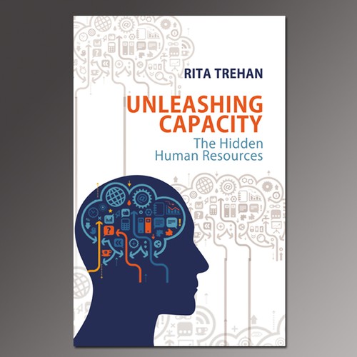 Attractive book cover with the title '✩ Modern, clean & minimal yet vibrant cover design for classy & contemporary HR professionals book ✩'