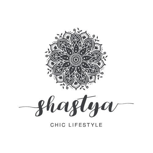 Mandala design with the title 'Beautifull Mandala Nature Logo'