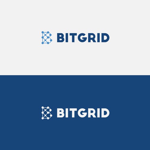 Nerd logo with the title 'Bitgrid logo'
