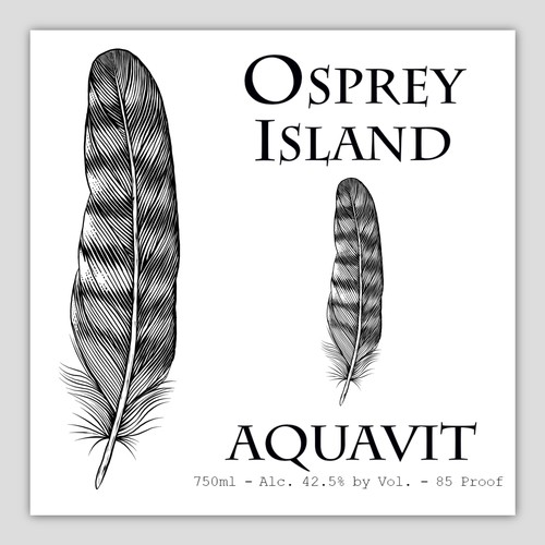 Ink artwork with the title 'Feather vintage black and white'