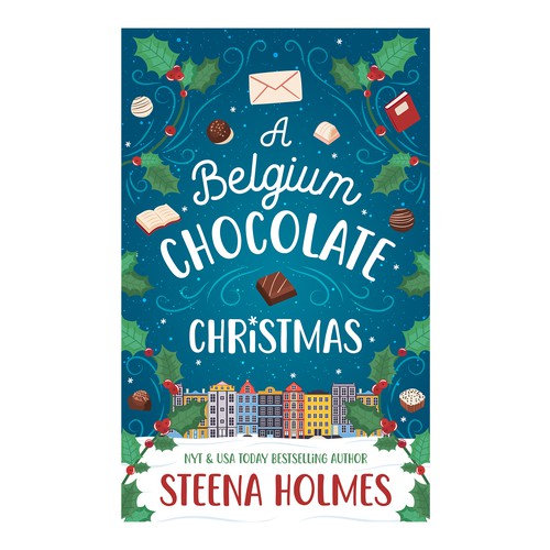 Winter book cover with the title 'Book cover design'