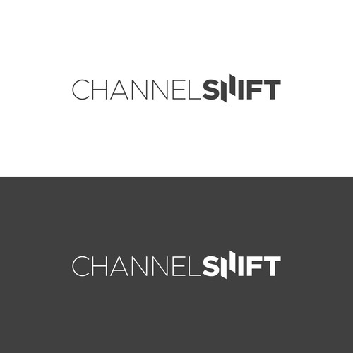 Shift design with the title 'logo for channel-shift'