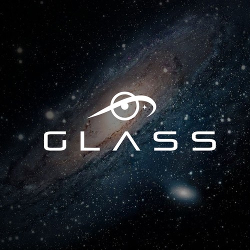 Space design with the title 'Help GLASS  with a new logo'