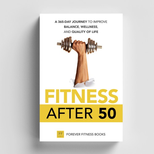 Fitness book cover with the title 'Fitness After 50'