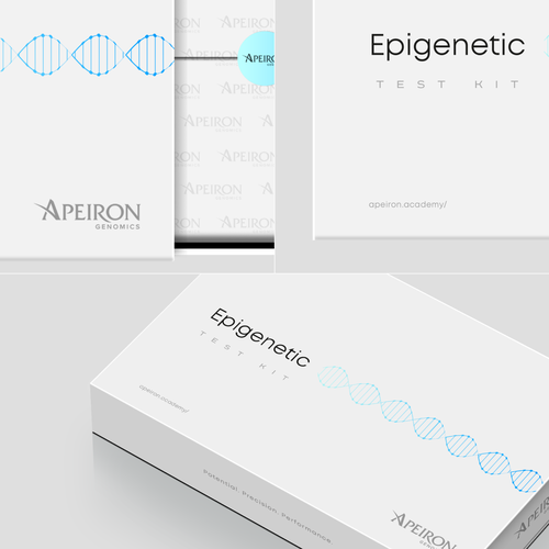 Best packaging with the title 'Epigenetic Test Kit Box'