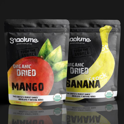 Raw design with the title 'Food Label for a startup'