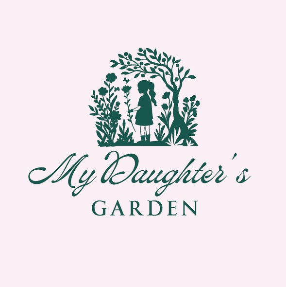 Garden logo with the title 'My Daughter's Garden'