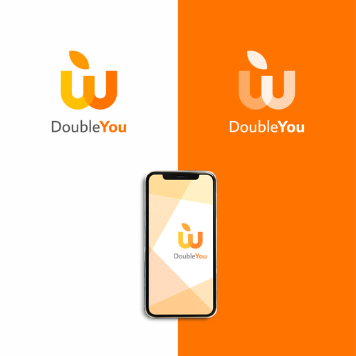 Double meaning logo with the title 'Double u logo design '