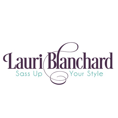 Purple logo with the title 'Stylish logo for fashion industry'