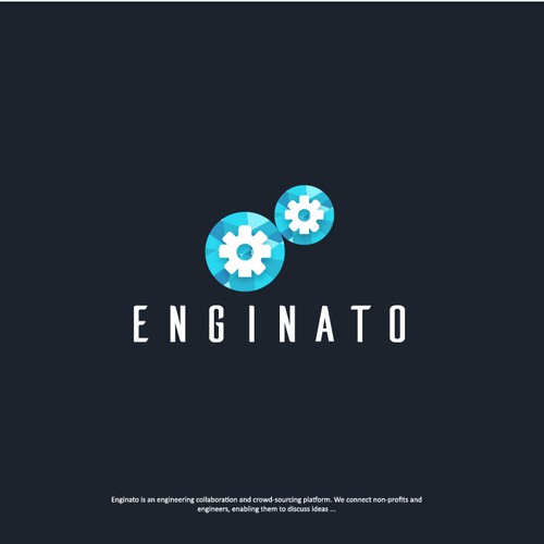 Cubic logo with the title 'Enginato Logo'