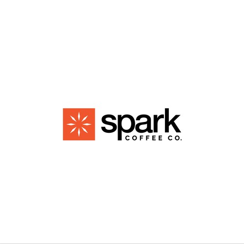 Sparkling logo with the title 'Spark Coffee Co'