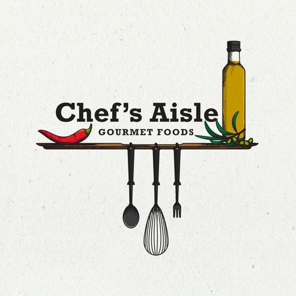 Olive logo with the title 'logo for chef's aisle'