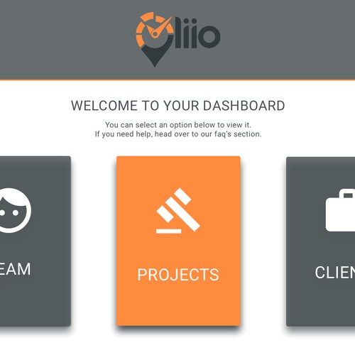 Admin design with the title 'Android Location Tracking App Design'