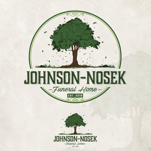 Funeral logo with the title 'Johnson-Nosek Funeral Home'