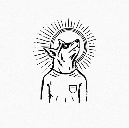 Werewolf design with the title 'Werewolf tattoo'