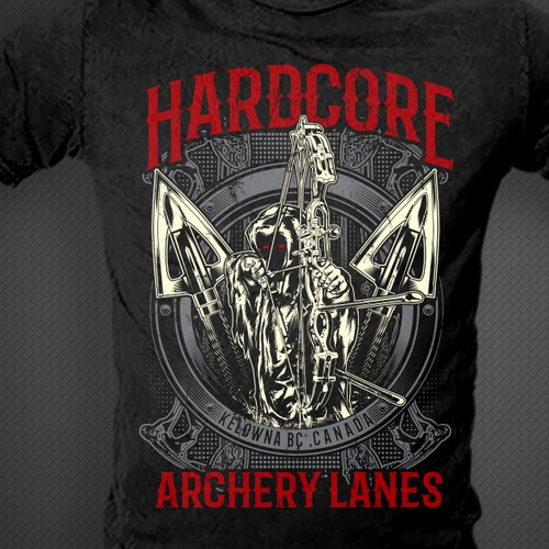 Arrowhead design with the title 'Archery Design'