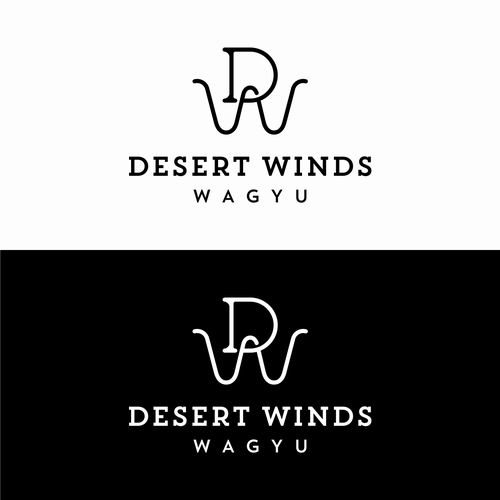 Western logo with the title 'Cattle farm logo'