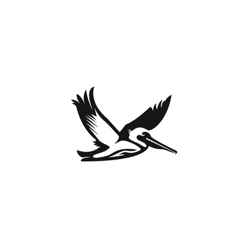 Pelican logo with the title 'Create a timeless surfing logo'