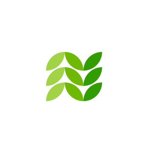 Agriculture brand with the title 'letter N + Leaf logo concept'
