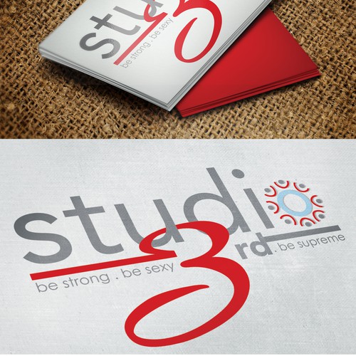 Workout logo with the title 'Fitness Studio Logo '