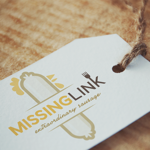 Sausage logo with the title 'Logo for a chicken sausage company'