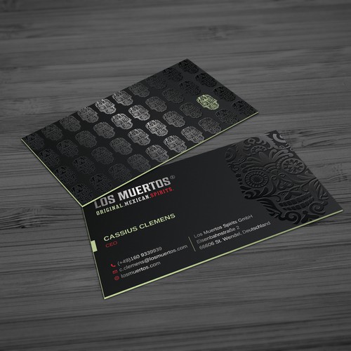 Spot UV design with the title 'Spot UV Business Card'