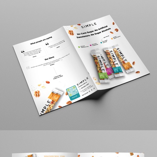 Snacks design with the title 'SIMPLE'