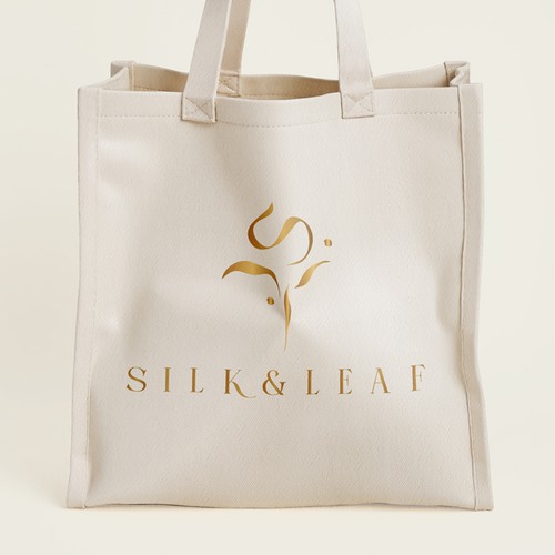 Silk logo with the title 'Silk & Leaf - Elegant Logo Design'