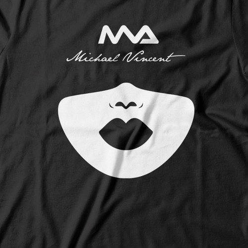 Lips design with the title 'ma'