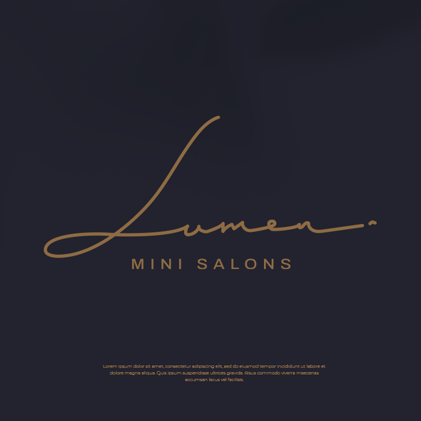 Signature logo with the title 'Signature logo style for a hair salon'