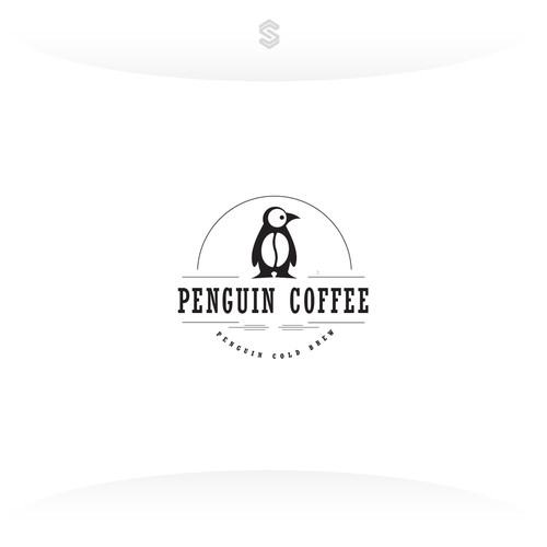 Penguin logo with the title 'Penguin Coffee'