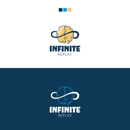 Infinite logo with the title 'Logotype concept for a podcast'